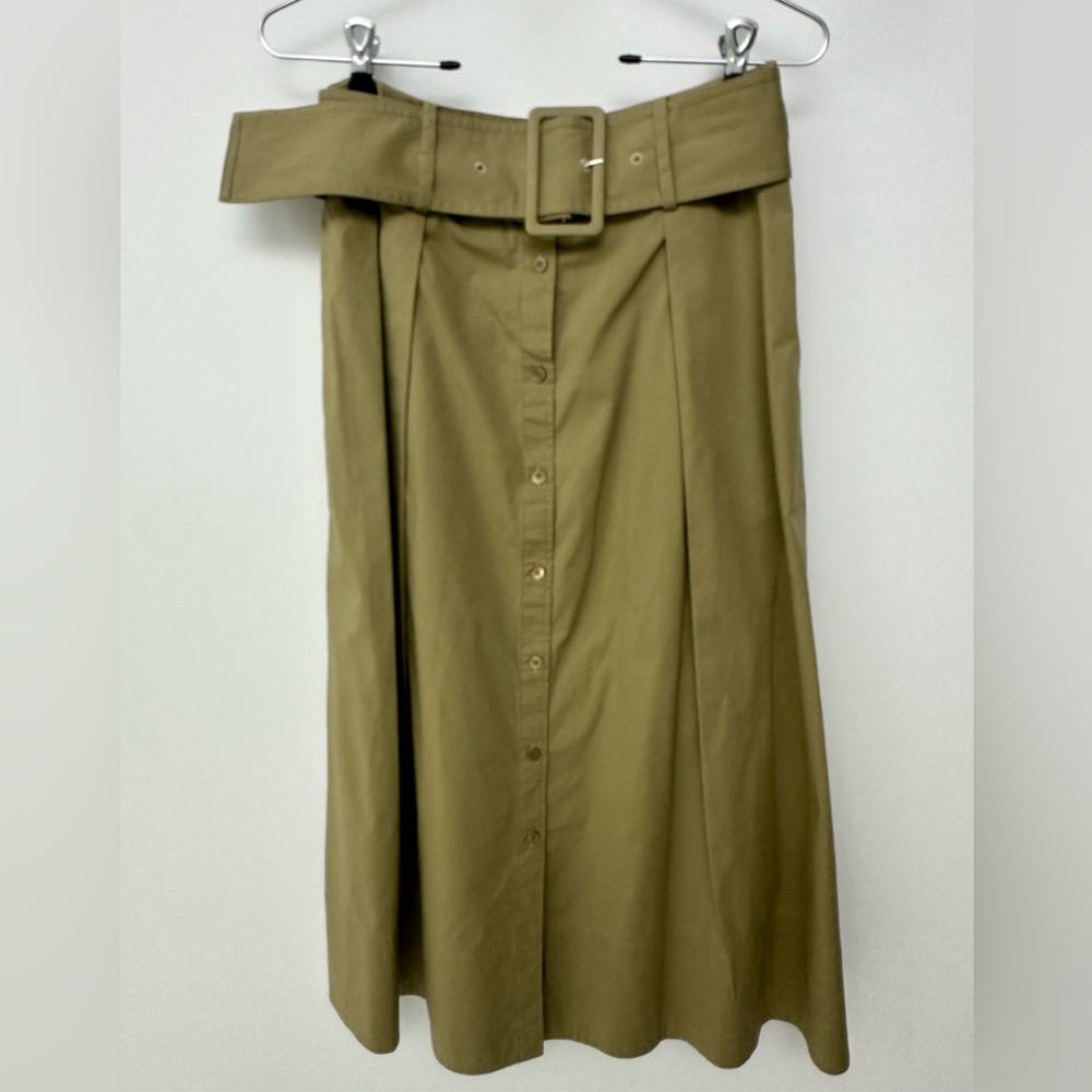 STAUD Olive Green Midi Skirt - Picture 5 of 7